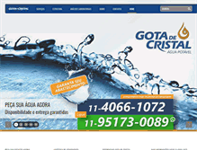 Tablet Screenshot of gotadecristal.com.br